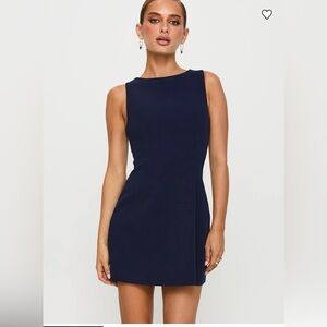 Princess Polly Anse Sheath Mini Dress Navy Size 0 NWT